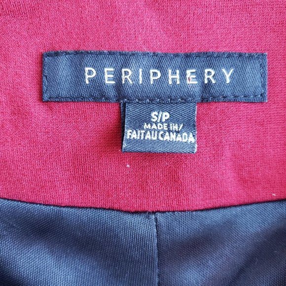 PERIPHERY  Black & Rust Asymmetrical Zipper  S - Picture 6 of 7